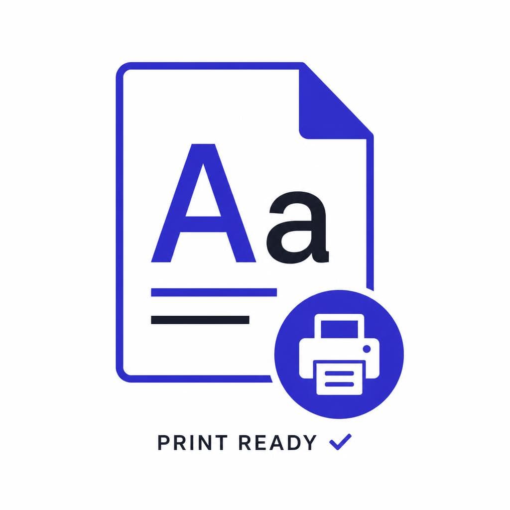 What Makes a Font Print Well?