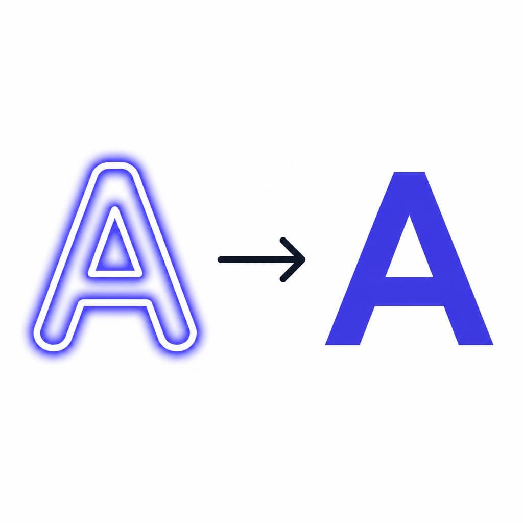 Photographing a Neon Sign for Font Extraction